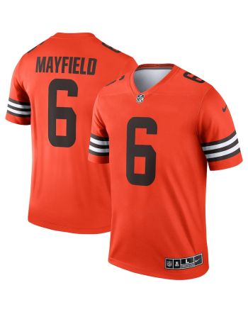 Baker Mayfield 6 Cleveland Browns Men Inverted Legend Jersey - Orange