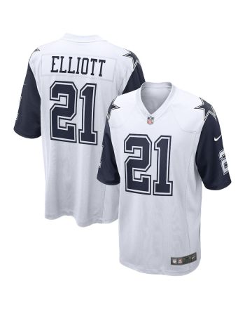 Ezekiel Elliott 21 Dallas Cowboys Alternate Game Jersey - White