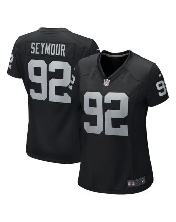 Richard Seymour 92 Las Vegas Raiders Women Retired Game Jersey - Black