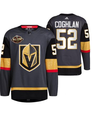 Men Vegas Golden Knights 52 Dylan Coghlan Alternate Primegreen Black Jersey 2023 All-Star Jersey