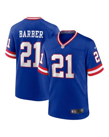 Tiki Barber 21 New York Giants Classic Retired Player Game Jersey - Royal