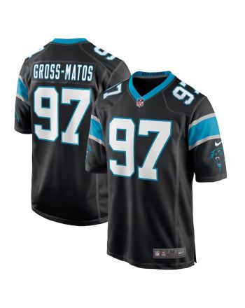 Yetur Gross-Matos 97 Carolina Panthers Men's Game Jersey - Black