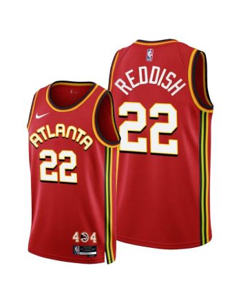 Cam Reddish 22 Atlanta Hawks 2022-23 Icon Edition Red Jersey - Men Jersey