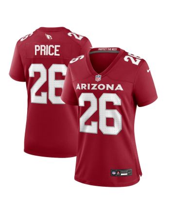 Bobby Price 26 Arizona Cardinals Women Team Game Jersey - Cardinal