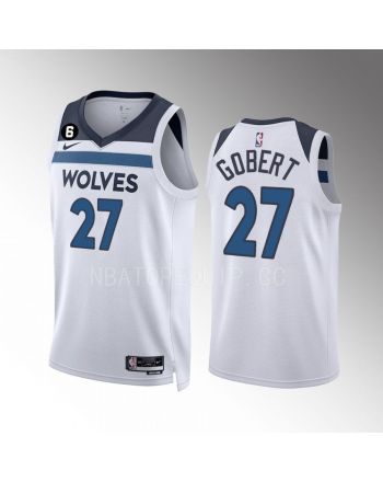 Rudy Gobert 27 Minnesota Timberwolves 2022-23 Association Edition White Men Jersey Swingman