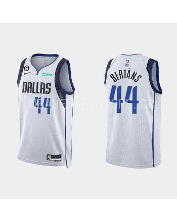 Dallas Mavericks Davis Bertans 44 2022-23 Association Edition White Men Jersey Swingman