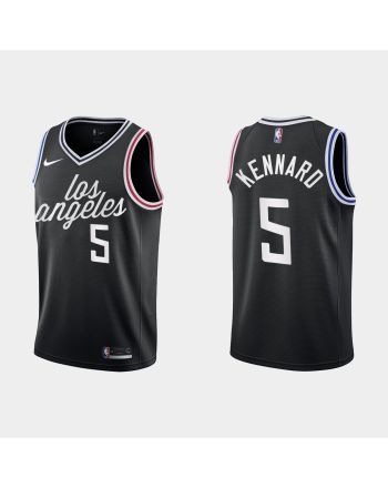 Los Angeles Clippers 5 Luke Kennard 2022-23 City Edition Black Men Jersey