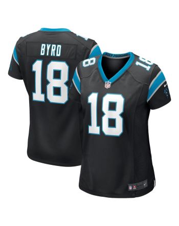 Damiere Byrd 14 Carolina Panthers Women's Game Jersey - Black