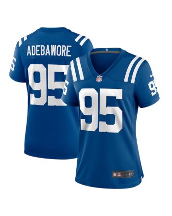 Adetomiwa Adebawore 95 Indianapolis Colts Women Team Game Jersey - Royal