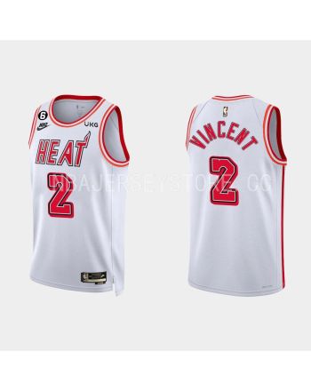 Miami Heat Gabe Vincent 2 2022-23 Classic Edition White Men Jersey