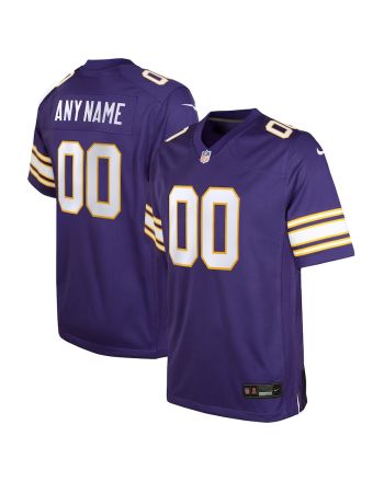 Minnesota Vikings Custom YOUTH Classic Game Jersey - Purple