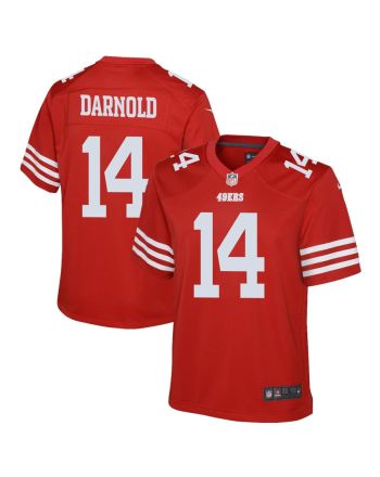 Sam Darnold 14 San Francisco 49ers Youth Game Jersey - Scarlet