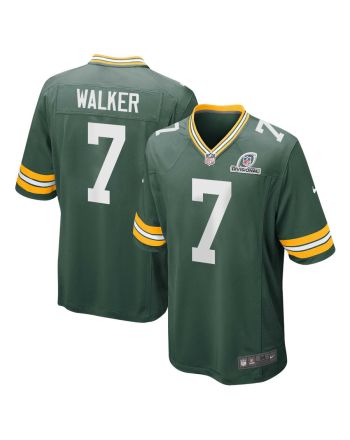 Quay Walker 7 Green Bay Packers 2024 Divisional Patch Game Men Jersey - Green