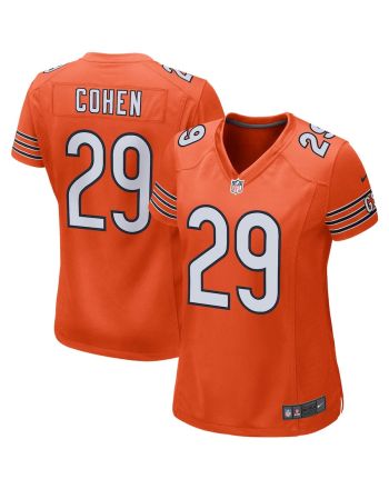 Tarik Cohen 29 Chicago Bears Women Game Jersey - Orange