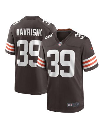 Lucas Havrisik 39 Cleveland Browns Men Team Game Jersey - Brown