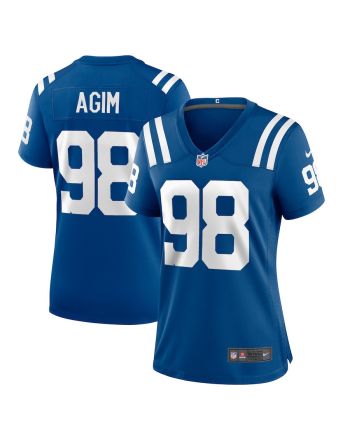 McTelvin Agim 98 Indianapolis Colts Women Team Game Jersey - Royal