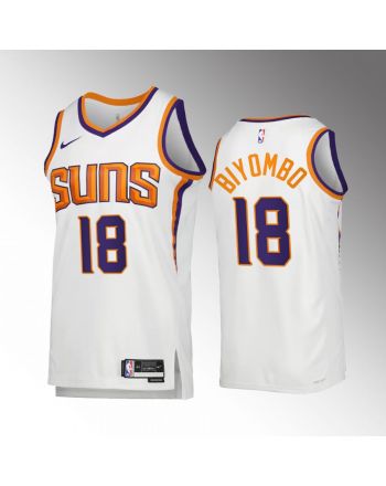 Phoenix Suns Bismack Biyombo 18 2022-23 Association Edition White Jersey Swingman