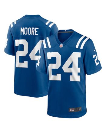 Lenny Moore 24 Indianapolis Colts Men Team Game Jersey - Royal