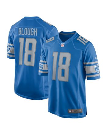 David Blough 18 Detroit Lions Men's Team Game Jersey - Blue