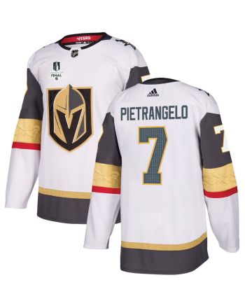 Alex Pietrangelo 7 Vegas Golden Knights Stanley Cup 2023 Final Patch Away Breakaway Men Jersey - White