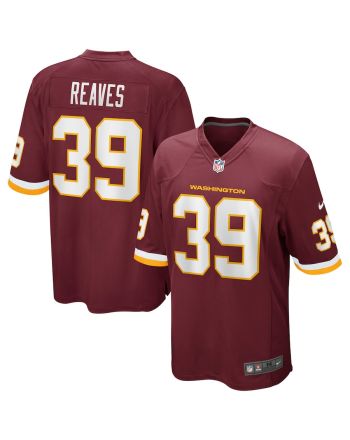 Jeremy Reaves 39 Washington Commanders Football Team Men Game Jersey - Burgundy