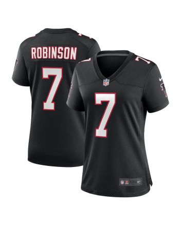 Bijan Robinson 7 Atlanta Falcons Women Alternate Game Jersey - Black