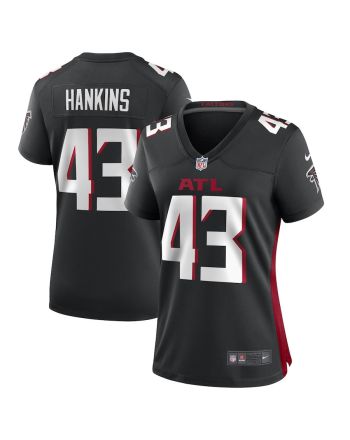 Matt Hankins Atlanta Falcons Women's Game Player Jersey - Black