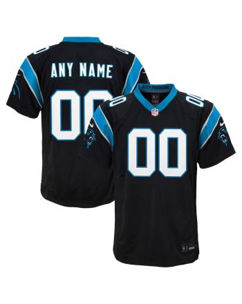 Carolina Panthers Custom YOUTH Game Jersey - Black