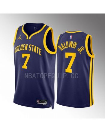 Patrick Baldwin Jr. 7 Golden State Warriors 2022-23 Statement Edition Navy Jersey Swingman