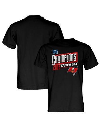 Tampa Bay Buccaneers 2022 NFC Conference Champions Kick T-Shirt - Black