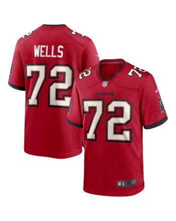 Josh Wells 72 Tampa Bay Buccaneers Game Jersey - Red