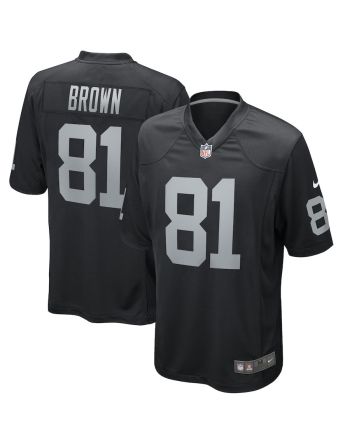 Tim Brown 81 Las Vegas Raiders Men Game Retired Jersey - Black