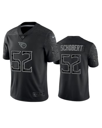 Joe Schobert 52 Tennessee Titans Black Reflective Limited Jersey - Men