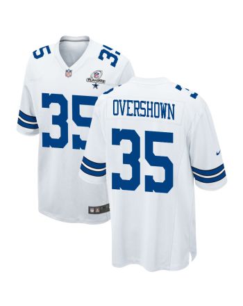 DeMarvion Overshown 35 Dallas Cowboys 2023 Playoffs Patch Game Men Jersey - White