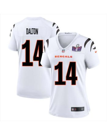 Andy Dalton 14 Cincinnati Bengals Super Bowl LVIII Women Away Limited Jersey - White