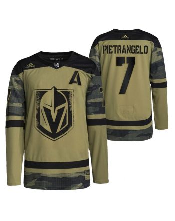 Men Alex Pietrangelo Golden Knights 7 Camo Jersey 2021-22 Military Appreciation Jersey