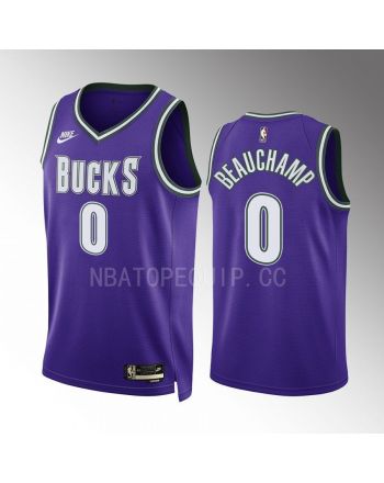 Milwaukee Bucks MarJon Beauchamp 0 2022-23 Classic Edition Purple Jersey