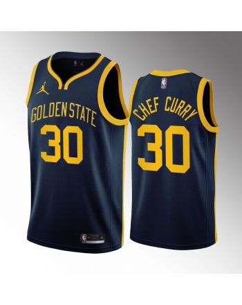 Stephen Curry Chef Curry 30 Golden State Warriors Navy Jersey Statement