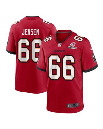 Ryan Jensen 66 Tampa Bay Buccaneers 2023 Playoffs Patch Game Men Jersey - Red