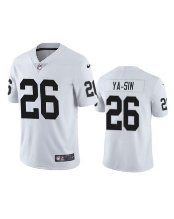 Las Vegas Raiders Rock Ya-Sin 26 White Vapor Limited Jersey