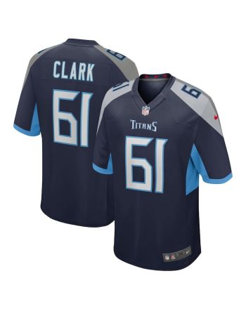 Le'Raven Clark 61 Tennessee Titans Home Game Player Jersey - Navy