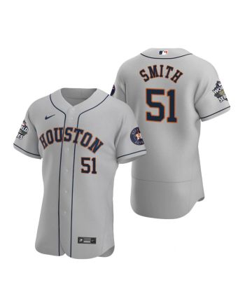 Houston Astros Will Smith 51 Gray 2022-23 World Series Jersey