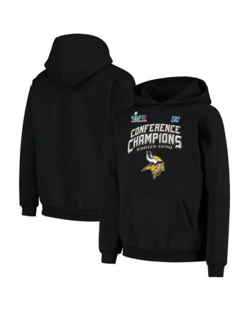 Minnesota Vikings NFC Conference Champions Black Pullover Hoodie