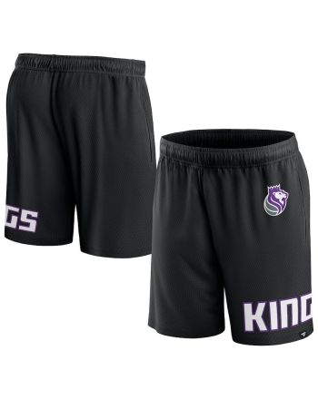 Sacramento Kings Black Free Throw Mesh Shorts - Men