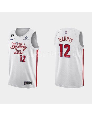 Philadelphia 76ers 12 Tobias Harris 2022-23 City Edition White Men Jersey