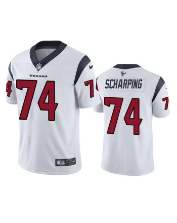 Houston Texans Max Scharping 74 White Vapor Limited Jersey