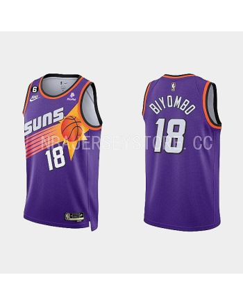 Phoenix Suns 18 Bismack Biyombo Classic Edition Purple Men Jersey 2022-23