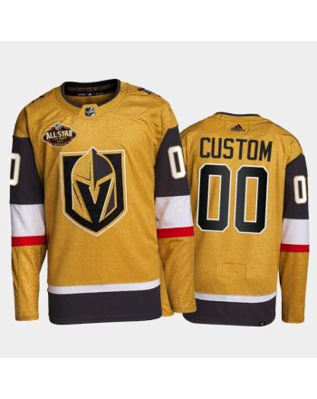 Golden Knights Custom 2022 All-star Gold Primegreen Jersey, Men Jersey