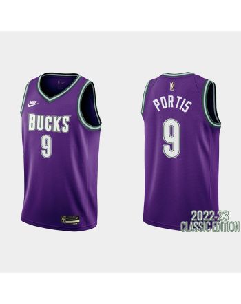 Milwaukee Bucks Bobby Portis 9 2022-23 Classic Edition Purple Men Jersey