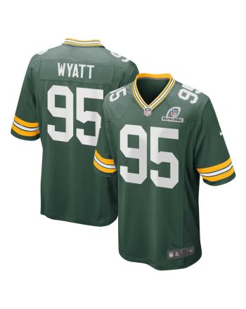 Devonte Wyatt 95 Green Bay Packers 2024 Divisional Patch Game Men Jersey - Green